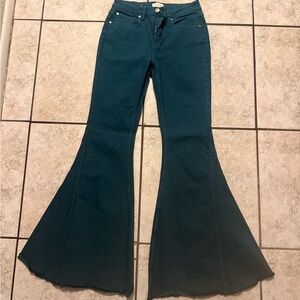 Shyanne Teal Flare Jeans